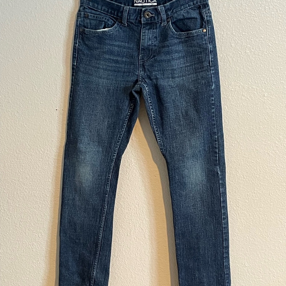 Nautica Boys Skinny Fit Stretch Blue Jeans